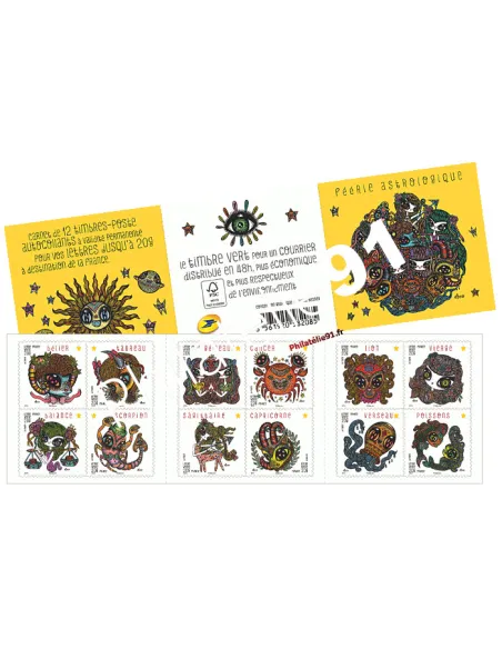 Carnet de timbres adhésifs n° 941 - féérie astrologie - Collection timbres France