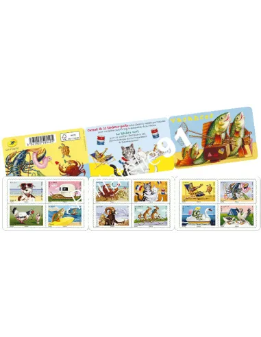 Carnet n° 977, sourires. Vacances- Collection timbres France