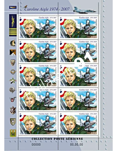 Feuille Poste Aérienne n° 78 Caroline Aigle - Collection timbres France