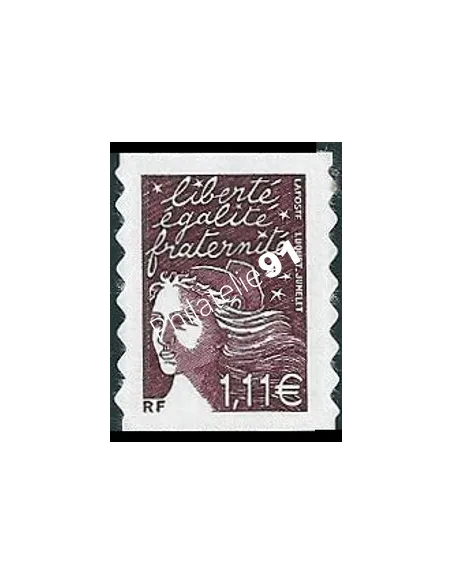 n° 48C - Type Marianne du 14 Juillet adhésif sans logo Collection timbres France
