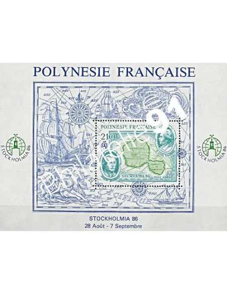 Bloc-Feuillet n° 12 - Timbres de Polynésie
