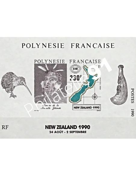 Bloc-Feuillet n° 17 - Timbres de Polynésie