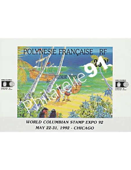 Bloc-Feuillet n° 20 - Timbres de Polynésie