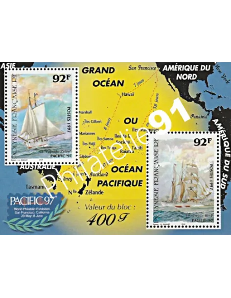 Bloc-Feuillet n° 22 - Timbres de Polynésie