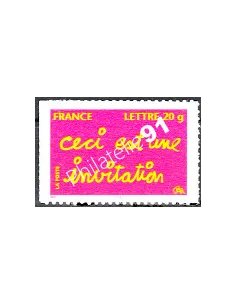 timbre adhésif n°52A ceci est une invitation Collection timbres France