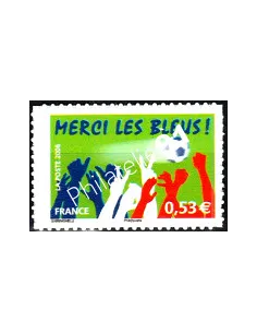 timbre n° 85B Merci les Bleus (3936B sans logo) Collection timbres France
