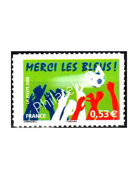timbre n° 85B Merci les Bleus (3936B sans logo) Collection timbres France