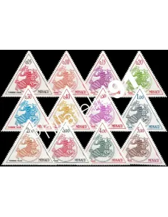 Monaco - Taxe n° 63 à 70 - Chevaliers en armure - Timbres Monaco