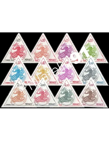 Monaco - Taxe n° 63 à 70 - Chevaliers en armure - Timbres Monaco