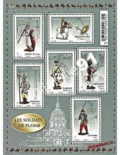 Feuille n° 4665 (TP n° 4665  à 4670) - Les soldats de plomb - Collection Timbres France