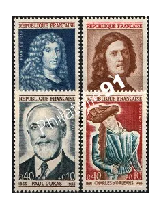 n° 1442 à 1445 - Célébrités - Collection Timbres France