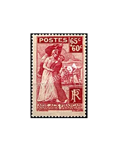 Timbre n° 401, Français rapatriés d'Espagne, Collection Timbres France