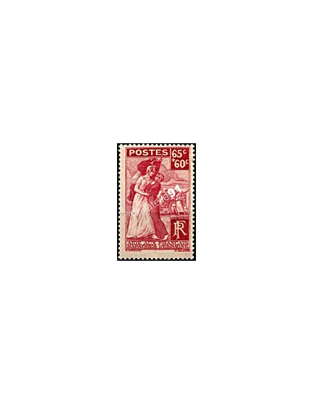 Timbre n° 401, Français rapatriés d'Espagne, Collection Timbres France