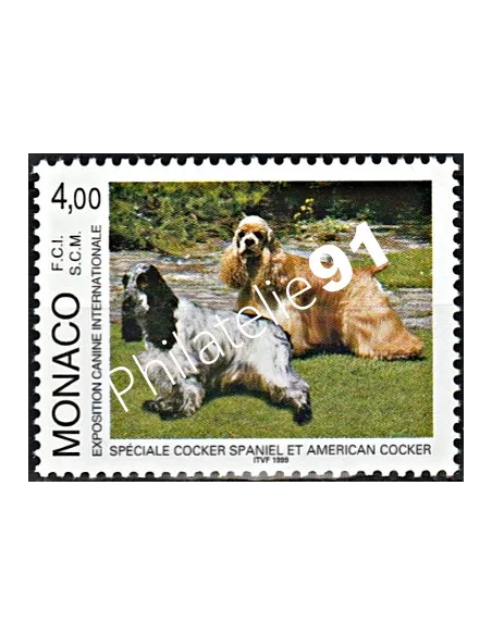 n° 2186  - Chien cocker - Timbres Monaco