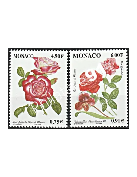 n° 2194 à 2195  - Fleurs - Timbres Monaco