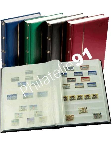 Classeur de timbres Basic LEUCHTTURM 16 pages blanches - Matériel philatélique