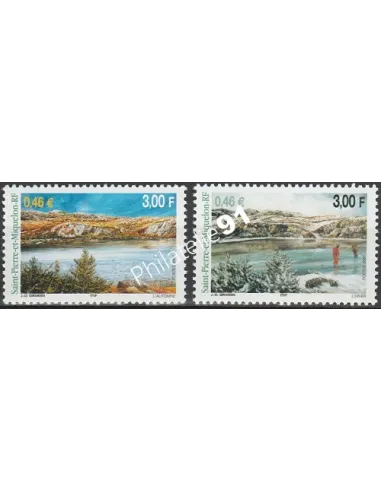 Timbre de Saint-Pierre et Miquelon n° 744-745 - Timbres dom tom