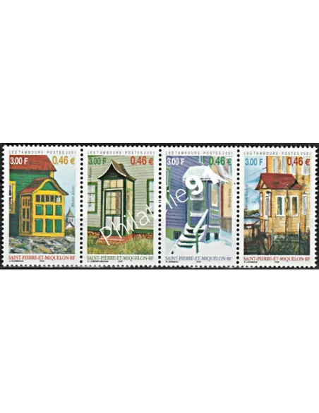 Timbre de Saint-Pierre et Miquelon n° 746-749,  collection timbres Dom-Tom
