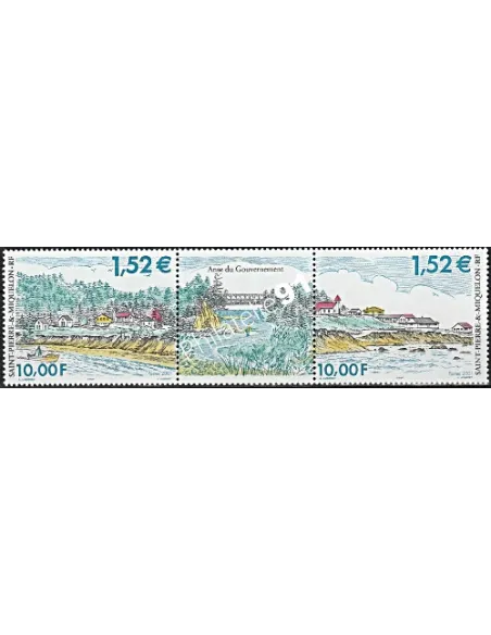 Timbre de Saint-Pierre et Miquelon n° 750-751,  collection timbres Dom-Tom