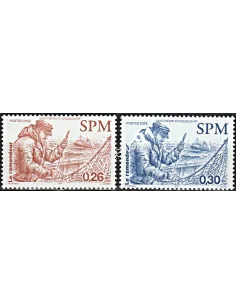 Timbres de Saint-Pierre et Miquelon n° 778 à 779 - Timbres dom tom