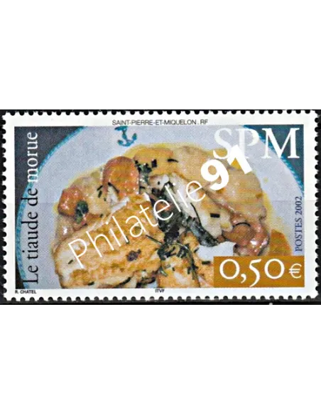 Timbre de Saint-Pierre et Miquelon n° 781, plat, Timbres dom tom