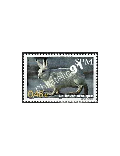 Timbre de Saint-Pierre et Miquelon n° 782, lièvre, Timbres dom tom