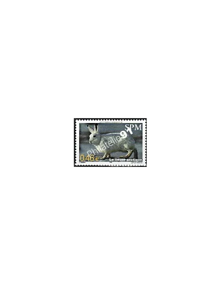Timbre de Saint-Pierre et Miquelon n° 782, lièvre, Timbres dom tom