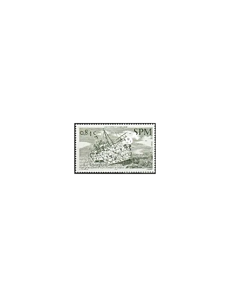 Timbre de Saint-Pierre et Miquelon n° 784, bateau, Timbres dom tom