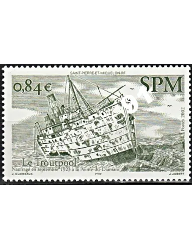 Timbre de Saint-Pierre et Miquelon n° 784, bateau, Timbres dom tom