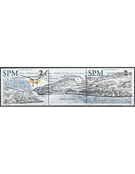 Timbres de Saint-Pierre et Miquelon n° 785-786 , collection Dom-Tom