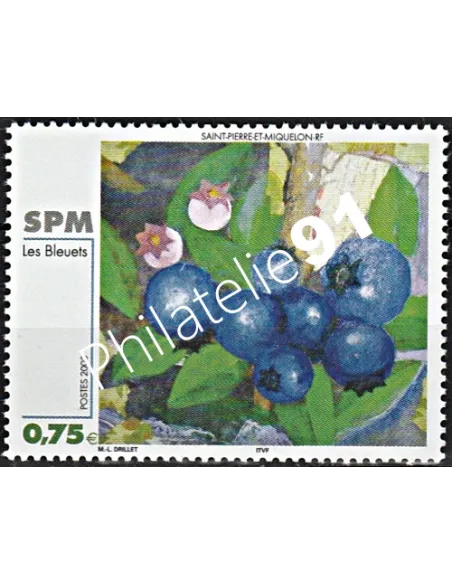 Timbre de Saint-Pierre et Miquelon n° 794, art, Timbres dom tom