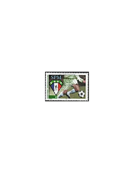 Timbre de Saint-Pierre et Miquelon n° 798, football, Timbres dom tom