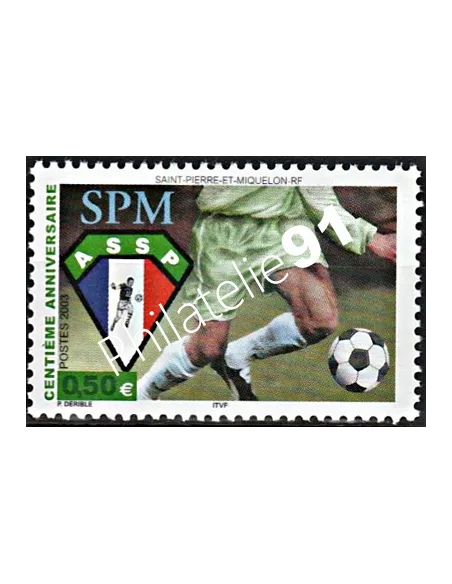Timbre de Saint-Pierre et Miquelon n° 798, football, Timbres dom tom