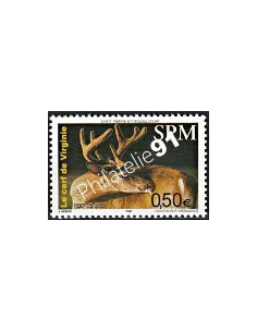 Timbre de Saint-Pierre et Miquelon n° 799, cerf, Timbres dom tom