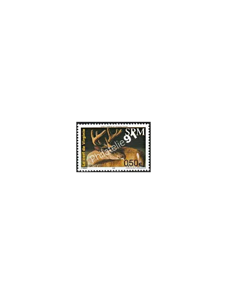Timbre de Saint-Pierre et Miquelon n° 799, cerf, Timbres dom tom