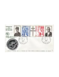 FRANCE -Lettre 1er Jour. Hommage au Général de Gaulle. n° 1698A. (231208-3)
