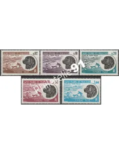 Timbres-Taxe de Saint-Pierre et Miquelon n° 77-81, collection Dom-Tom