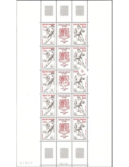 Timbres d'Andorre français n° 302A - football - Collection timbres Europe