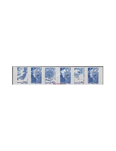 Timbre n° 4201 à 4204 (adhésif n° 179-182) Bande Marianne de l'Europe bleue