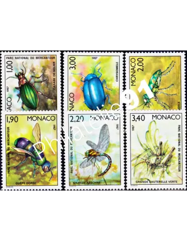 MONACO - n° 1567 à 1572 ** - Insectes