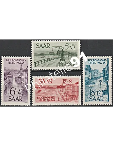 SARRE - n° 244 à 247  - Timbres des Colonie françaises