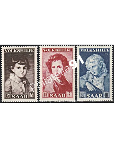 SARRE - n° 316 à 318 - Timbres des colonies françaises