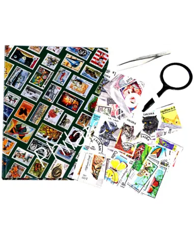 Kit philatélie pour enfant,idée cadeau enfant, matériel philatélique