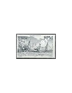 Timbre de Saint-Pierre et Miquelon n° 806, bateau, Timbres dom tom