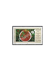 Timbre de Saint-Pierre et Miquelon n° 807, fraises, Timbres dom tom