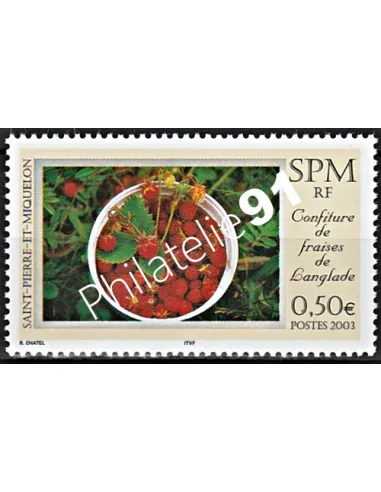 Timbre de Saint-Pierre et Miquelon n° 807, fraises, Timbres dom tom