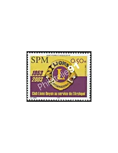 Timbre de Saint-Pierre et Miquelon n° 808, Lions Club, Timbres dom tom
