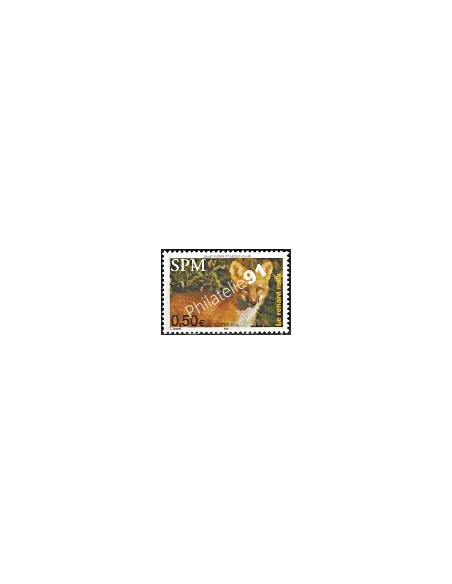 Timbre de Saint-Pierre et Miquelon n° 820, renard, Timbres dom tom
