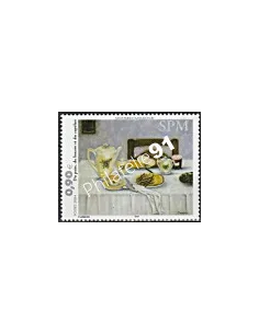 Timbre de Saint-Pierre et Miquelon n°  821, art, collection dom tom