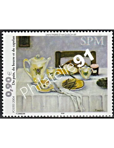 Timbre de Saint-Pierre et Miquelon n°  821, art, collection dom tom